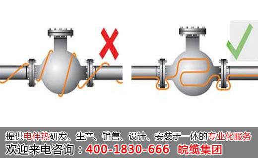 閥門(mén)的錯(cuò)誤伴熱帶接線